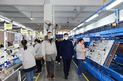 路斌實地調研督導企業復產和項目復工情況