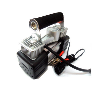 廠家直銷 大功率金屬雙缸優質便攜式車載充氣泵 高效打氣，出行無憂